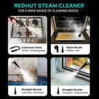 Pressurized Handheld Multi-Surface Natural Steam Cleaner with 12 pcs Accessories Powerful, Chemical-Free, Steamer for Home And Car, Cleaning Washing Machine, Air Conditioner, Kitchen, Summerclean Appliances Tool Household