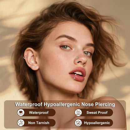 vevolora waterproof hypoallergenic nose piercing feature detail