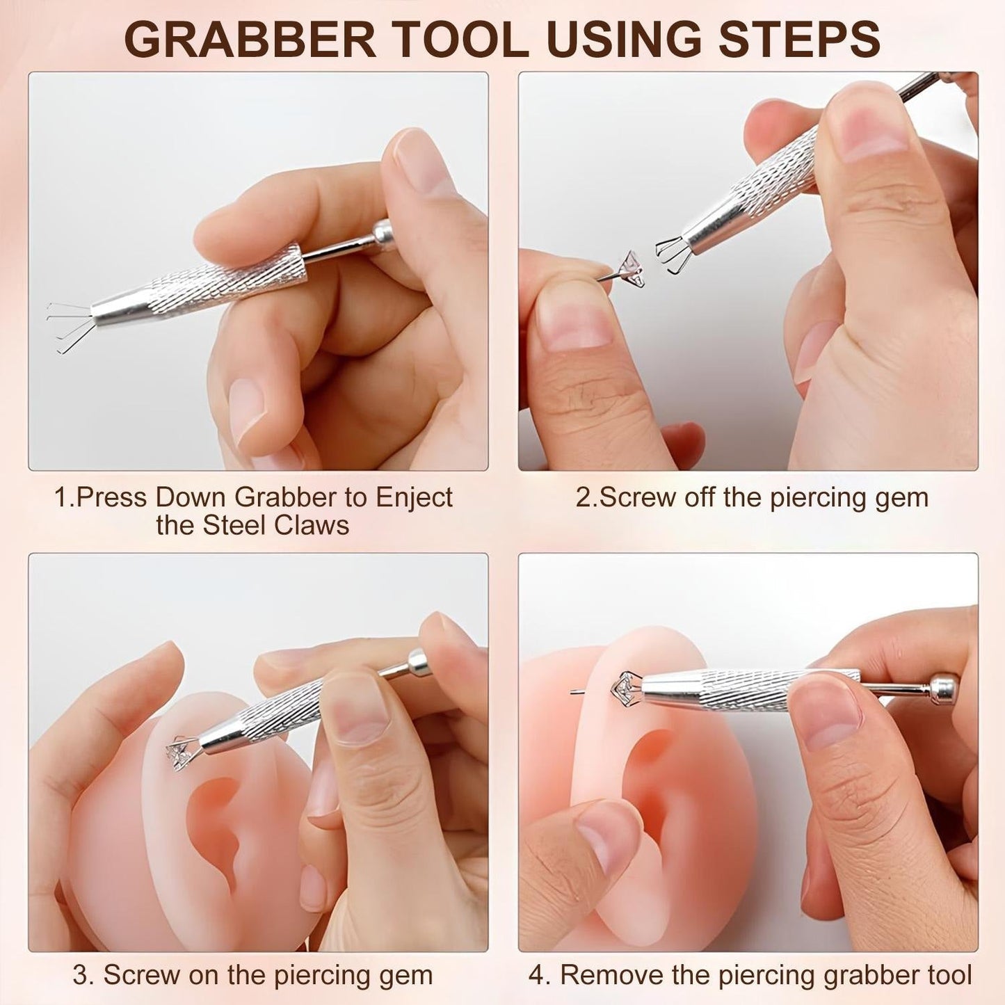 vevolora grabber tool using steps