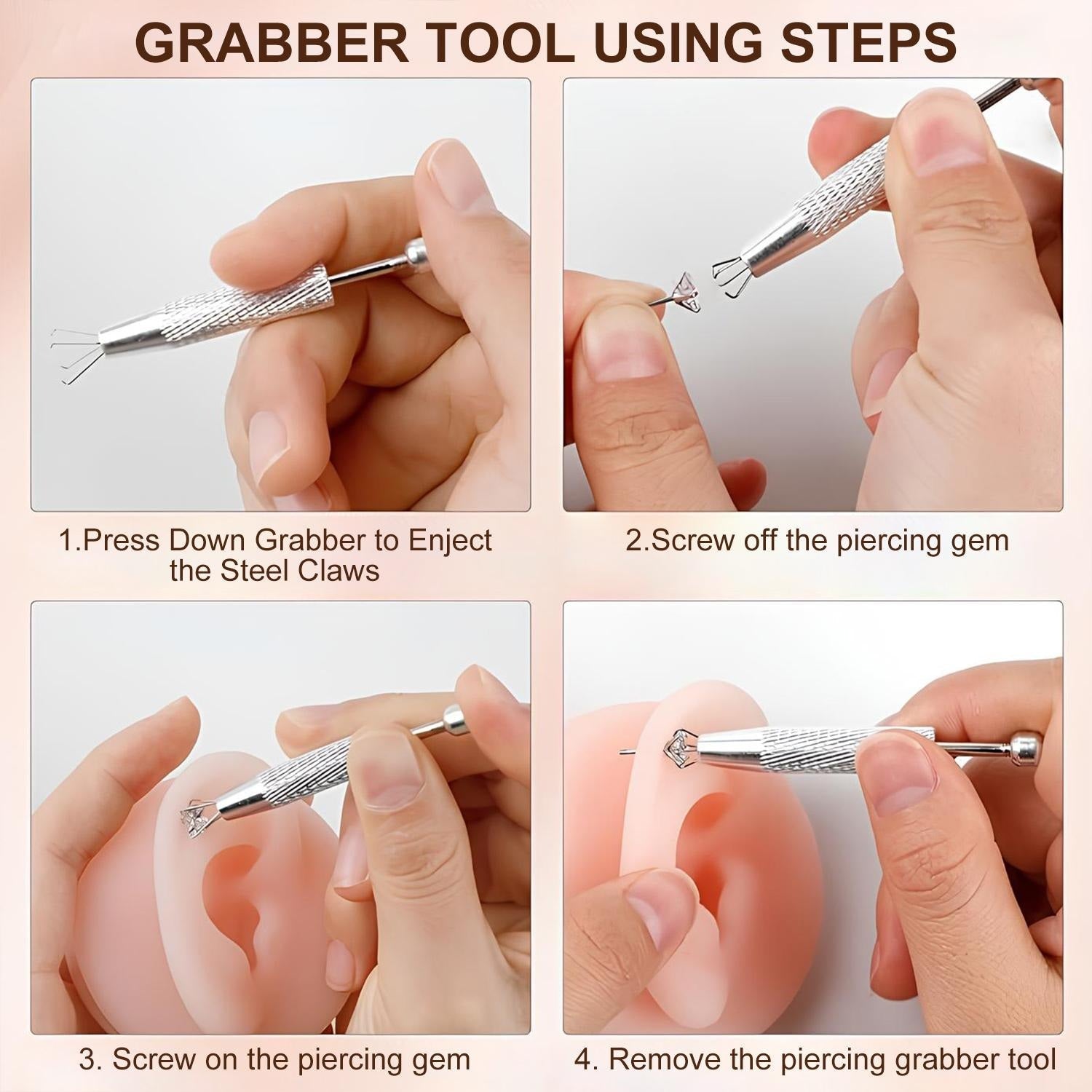 vevolora grabber tool using steps