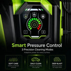 Pressure Washer with Smart Control and 15 Levels of Adjustment, 4500 PSI 3.2 GPM Electric Pressure Washer, Kink Resistant Hose, Quick Connect Fittings and Soap Tank for car, home, driveway, patio, fence, sidewalk, balcony, furniture Cleaning