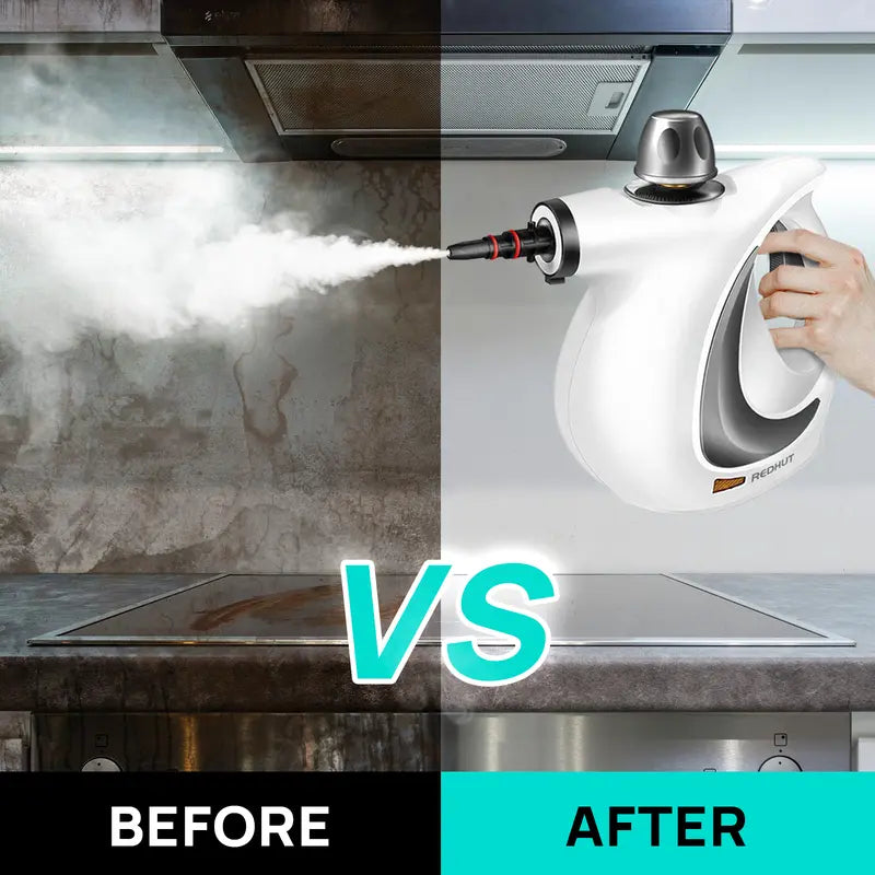 Pressurized Handheld Multi-Surface Natural Steam Cleaner with 12 pcs Accessories Powerful, Chemical-Free, Steamer for Home And Car, Cleaning Washing Machine, Air Conditioner, Kitchen, Summerclean Appliances Tool Household