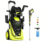 Pressure Washer with Smart Control and 15 Levels of Adjustment, 4500 PSI 3.2 GPM Electric Pressure Washer, Kink Resistant Hose, Quick Connect Fittings and Soap Tank for car, home, driveway, patio, fence, sidewalk, balcony, furniture Cleaning