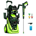 Pressure Washer with Smart Control and 15 Levels of Adjustment, 4500 PSI 3.2 GPM Electric Pressure Washer, Kink Resistant Hose, Quick Connect Fittings and Soap Tank for car, home, driveway, patio, fence, sidewalk, balcony, furniture Cleaning