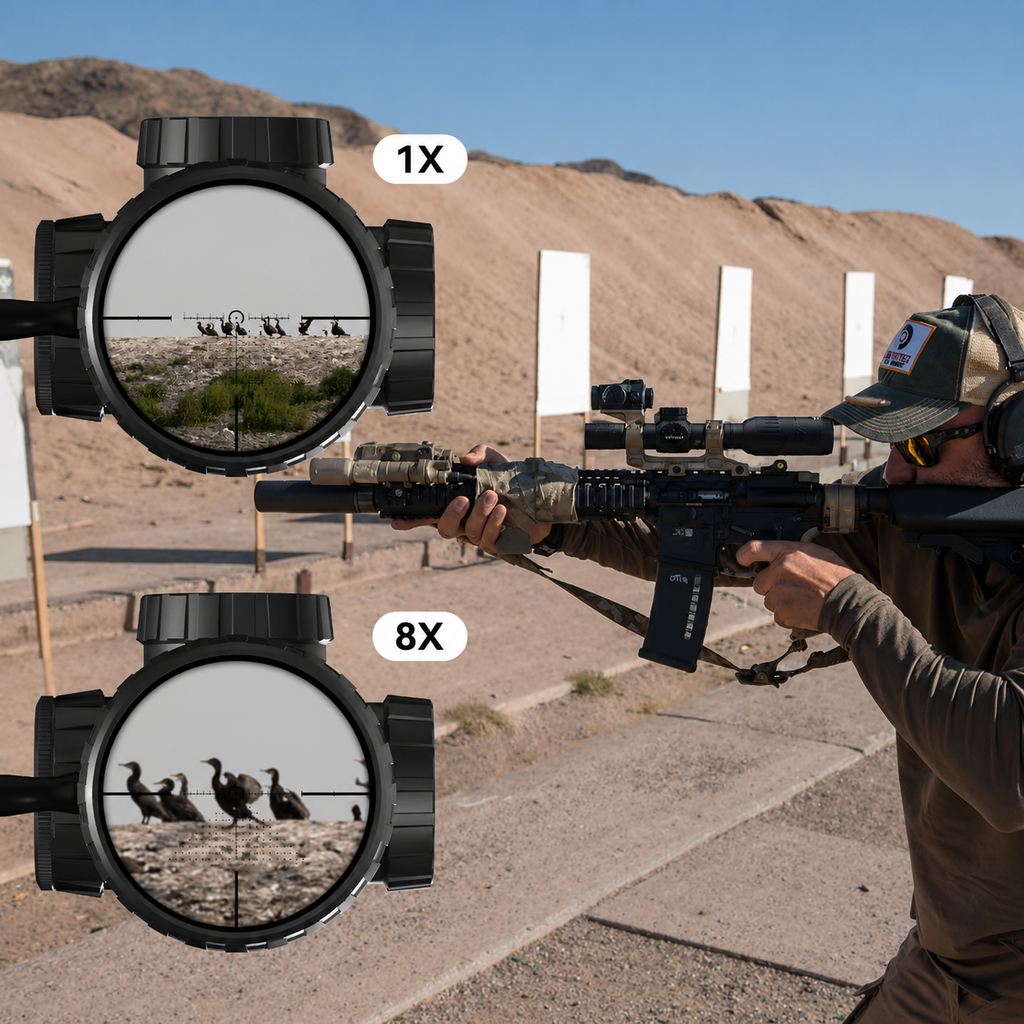 1-8X24SFIR SFP-MOA 30mm Tube Optics Rifle Scope
