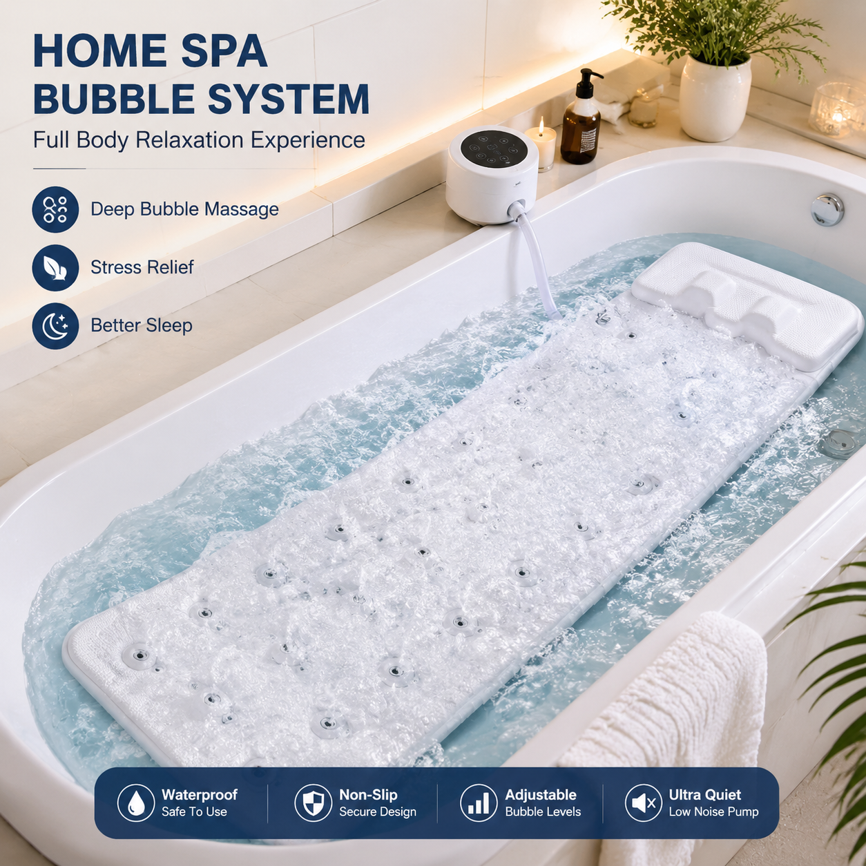 Portable Spa Bubble Bath Massager