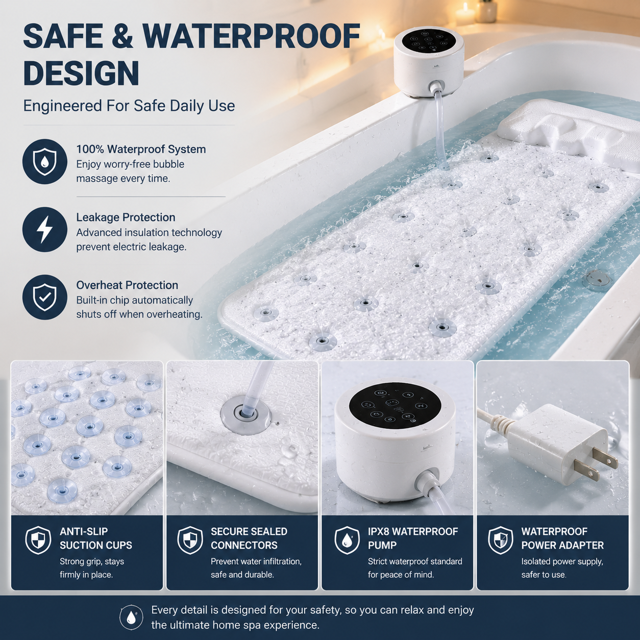 Portable Spa Bubble Bath Massager
