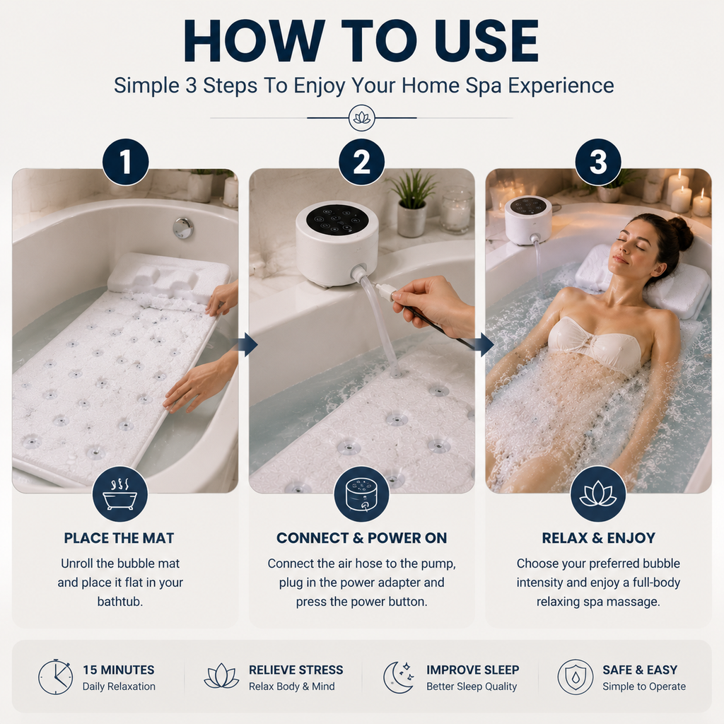 Portable Spa Bubble Bath Massager