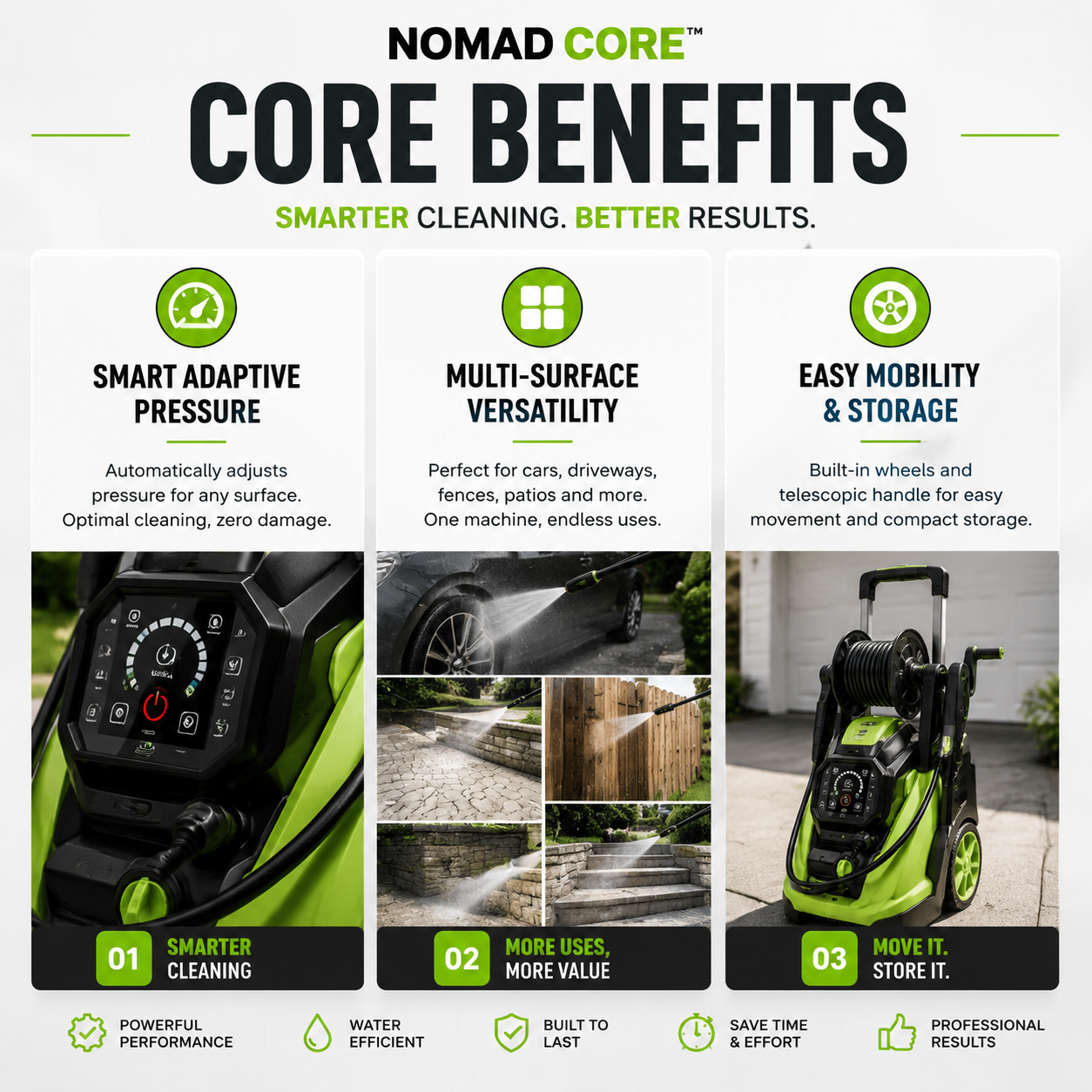 NOMAD CORE™ Smart Adaptive Cleaning System
