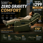 ZEZNTRO CALMREST MAX Zero Gravity Smart Recliner - Sand Beige