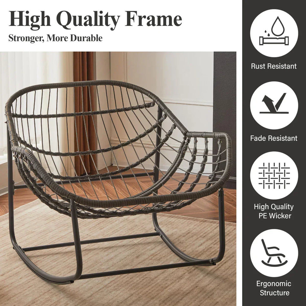 ZEZNTRO Wicker Outdoor Chair Set of 2 - Package View