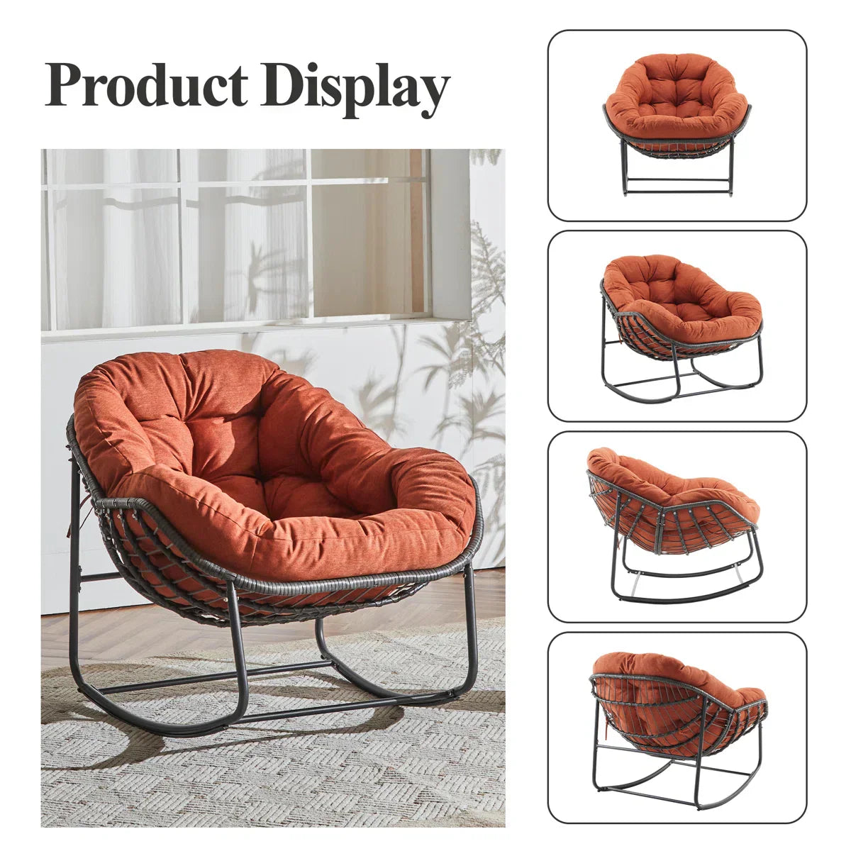 ZEZNTRO Wicker Outdoor Chair Set of 2 - Outdoor Use