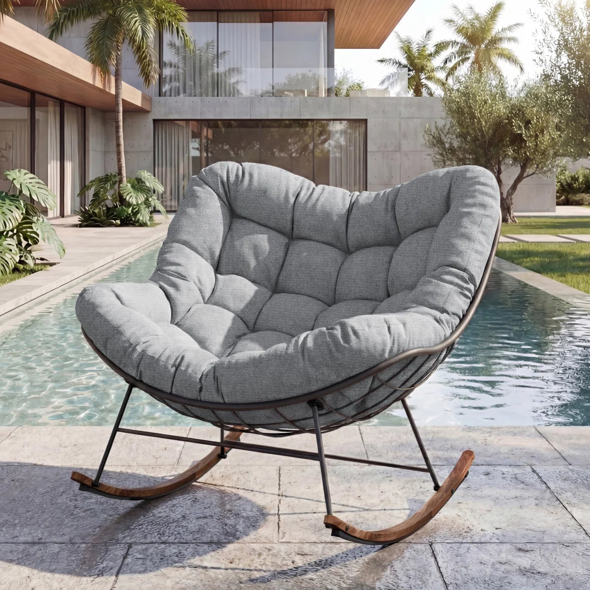 Powder Coated Steel Outdoor Chair