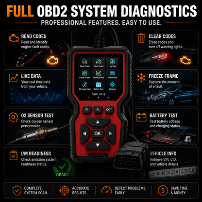 AUTOSENSE™ PRO Smart Vehicle Health Scanner