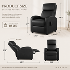 ZEZNTRO CALMREST Massage Recliner Chair - Footrest Extended