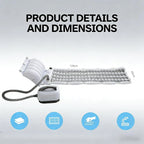 Exclusive portable full-body waterproof spa bubble bath mat