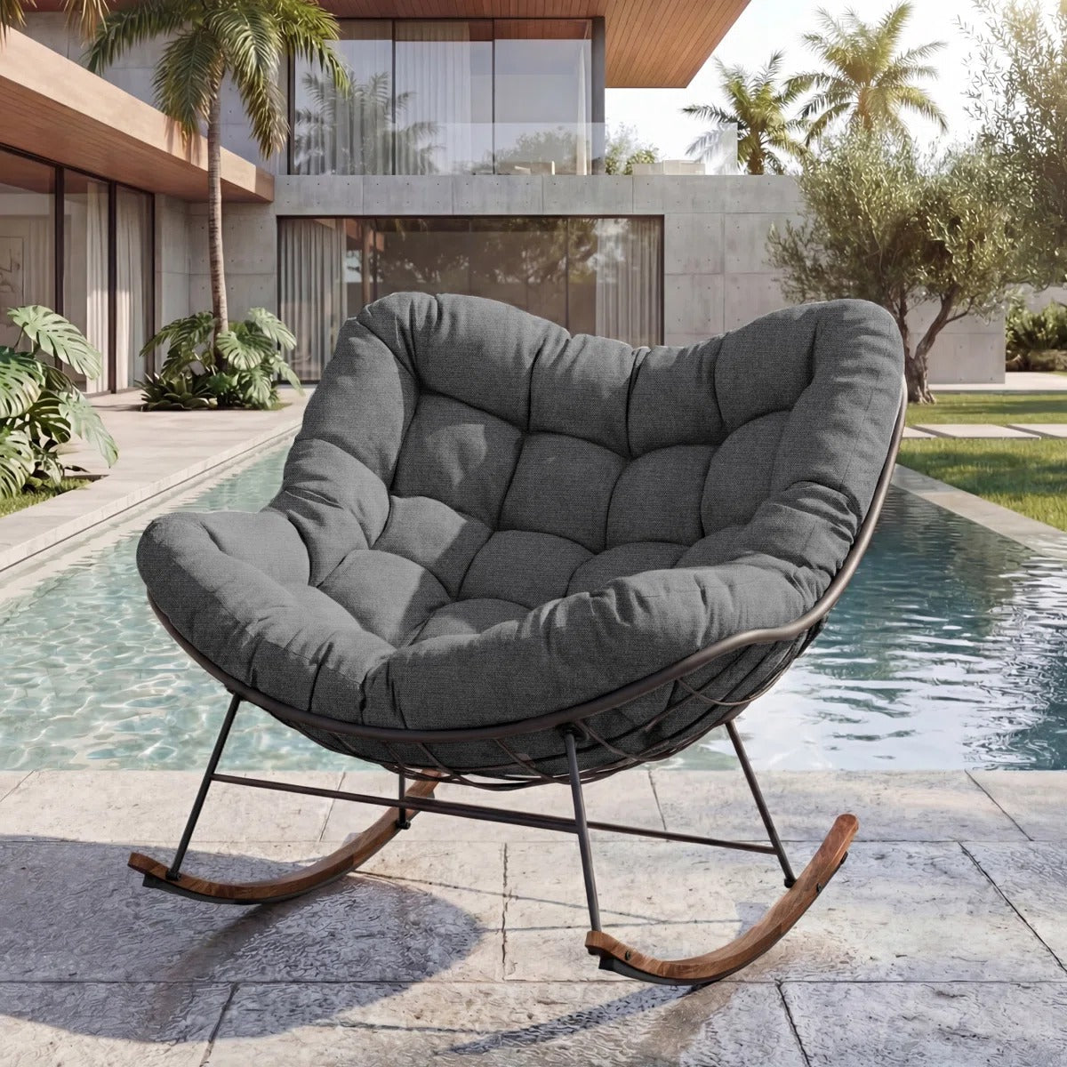 Powder Coated Steel Outdoor Chair