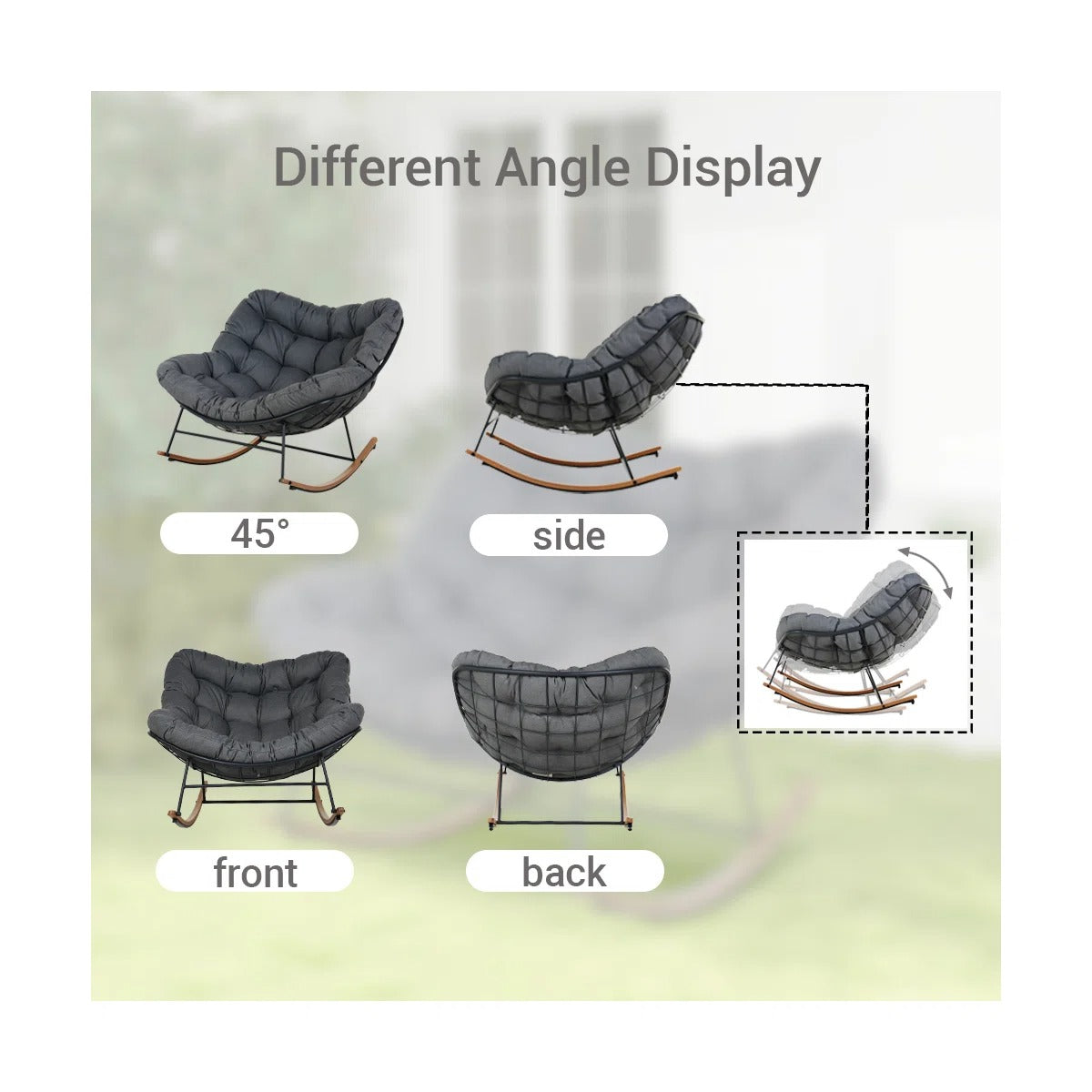 Powder Coated Steel Outdoor Chair