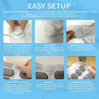 Exclusive portable full-body waterproof spa bubble bath mat
